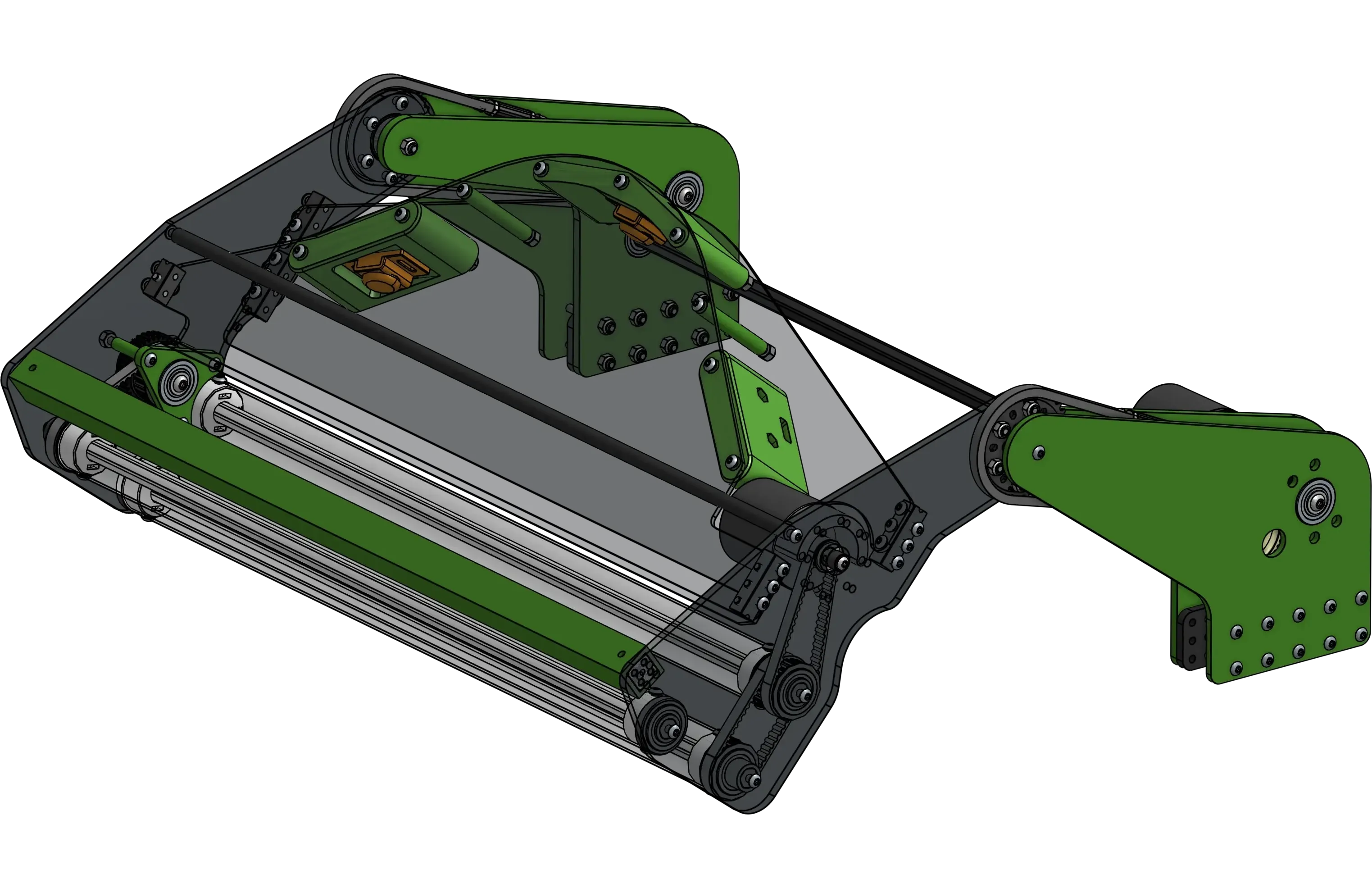 6423 Crescendo flip intake CAD render