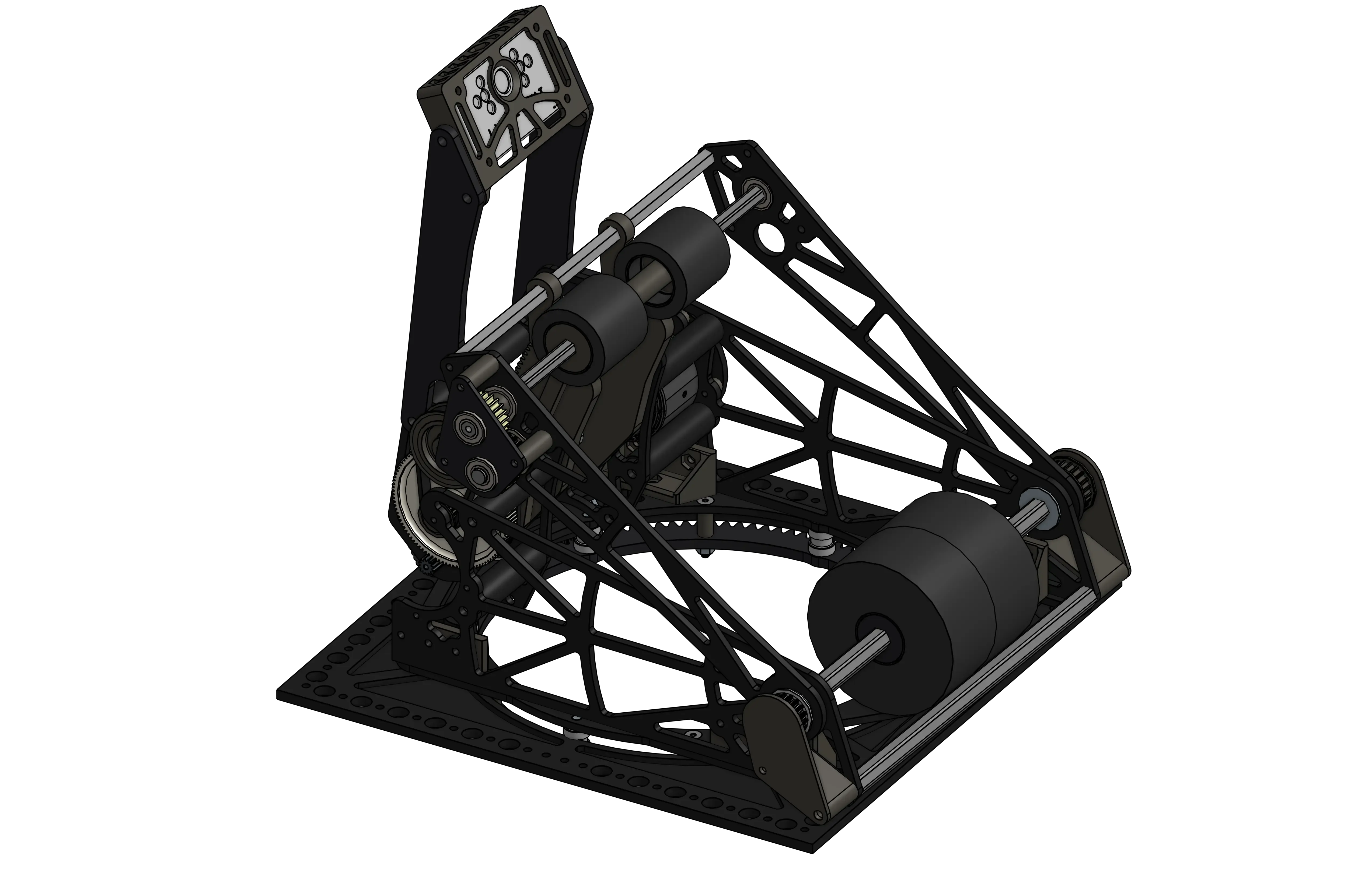 6800 Rapid React shooter CAD render