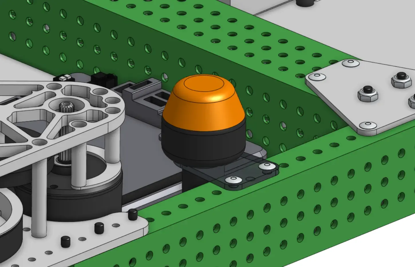 RSL mount constructed out of 1/8 inch thick polycarbonate plate